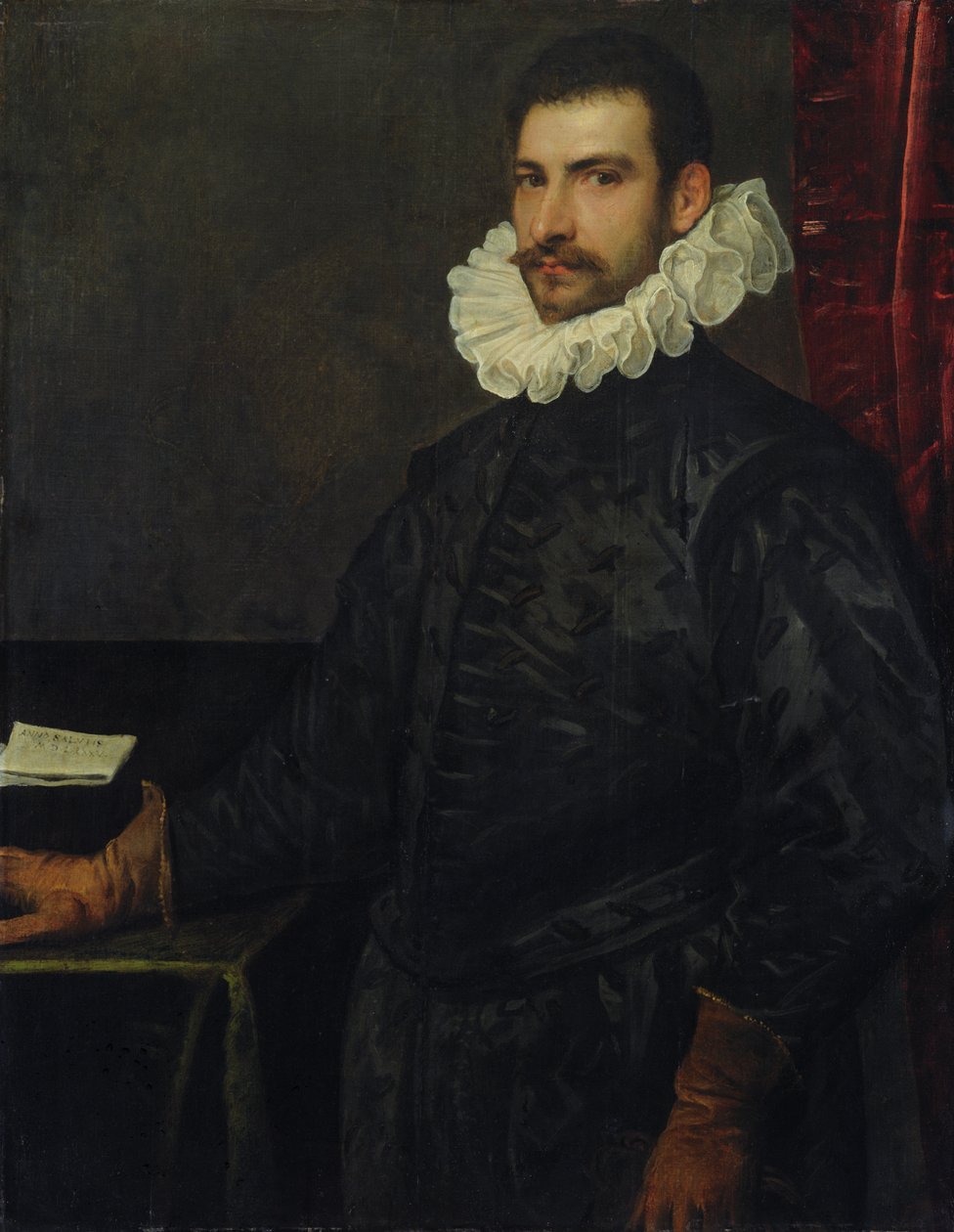 Retrato de un joven de Domenico Robusti Tintoretto