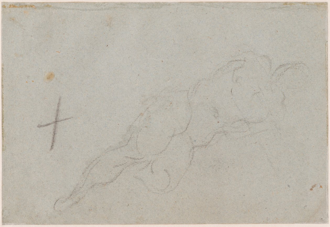 Desnudo femenino [verso] de Domenico Tintoretto