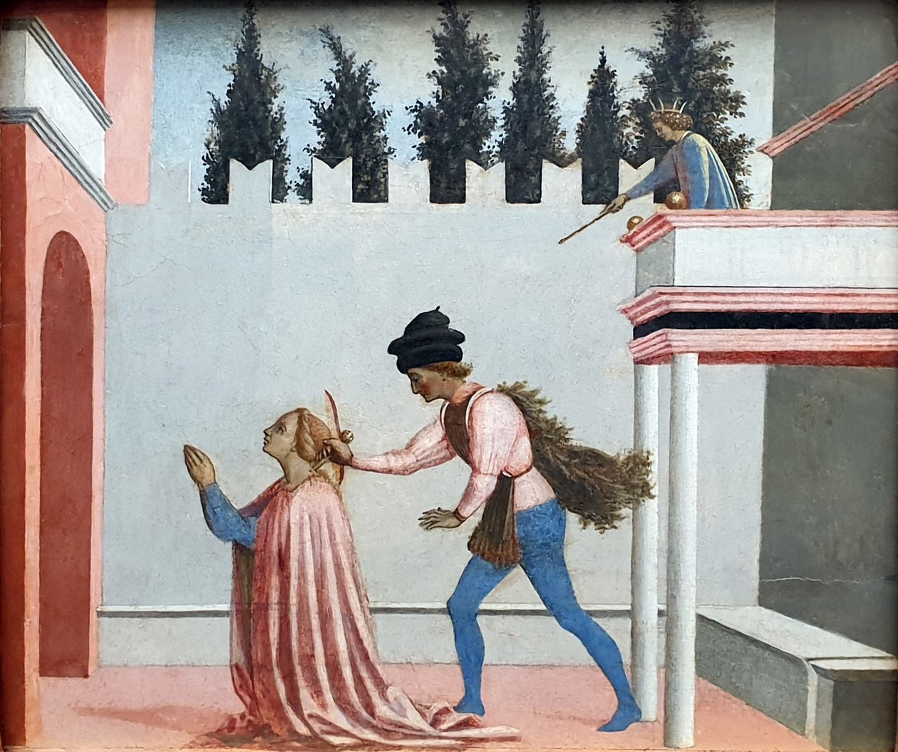 Alemán: Das Martyrium der Heiligen Lucia El martirio de Santa Lucía de Domenico Veneziano