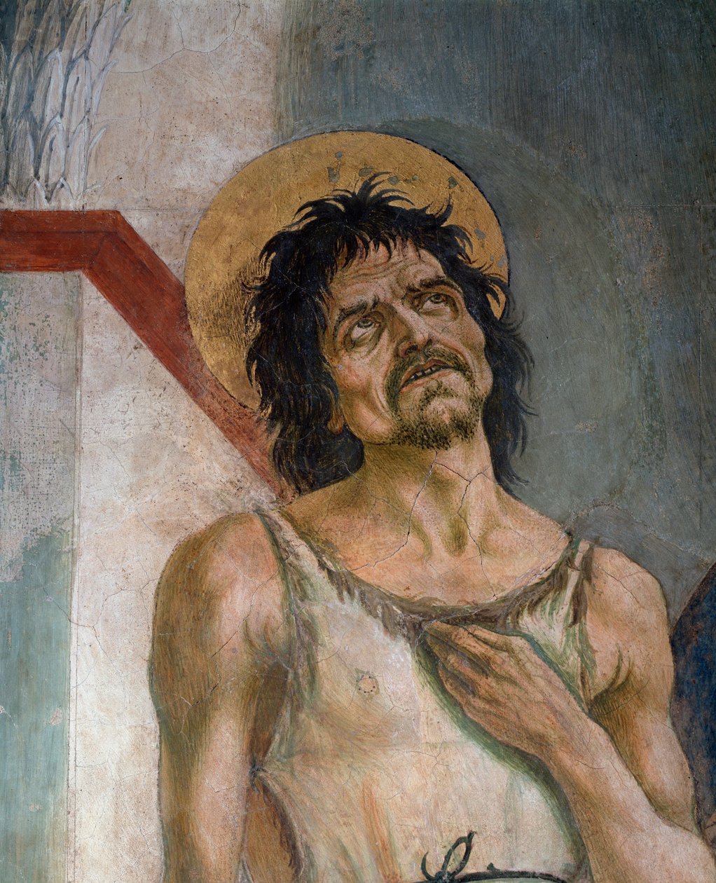 San Juan Bautista y San Francisco de Asís: (detalle) de Domenico Veneziano