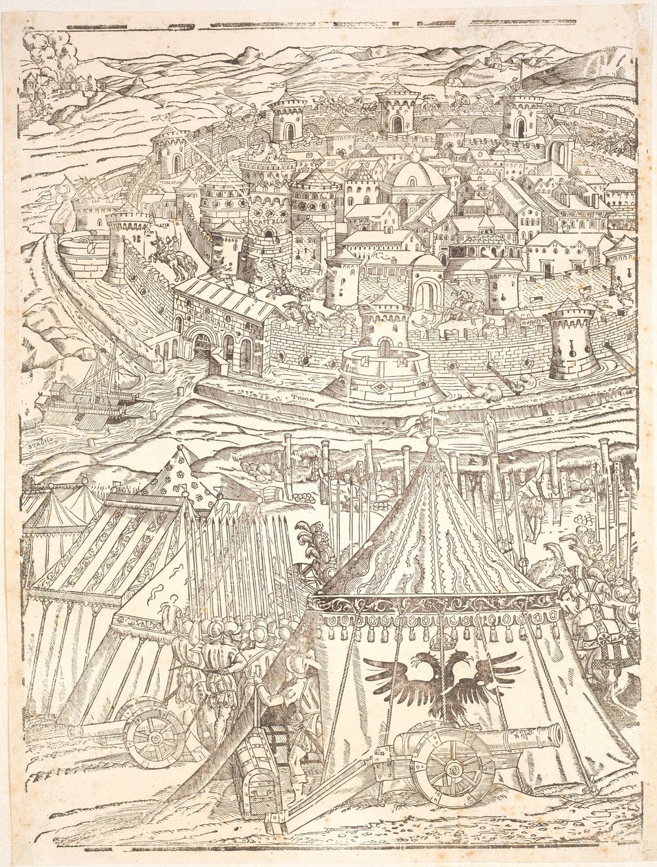 Toma de Goleta en Túnez por Carlos V de Domenico dei Franceschi