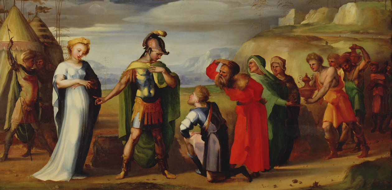La Continencia de Escipión (237-183 a.C.) de Domenico di Pace Beccafumi  