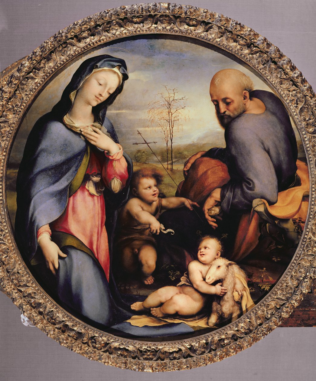 La Sagrada Familia con el Niño Juan Bautista, c.1515 de Domenico di Pace Beccafumi  