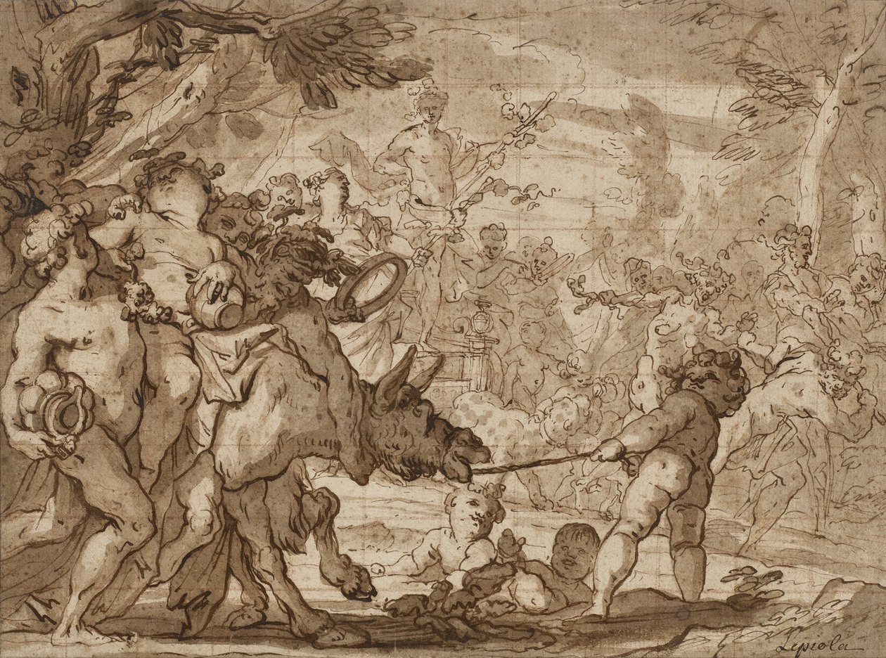 El triunfo de Baco de Domenico the Elder Piola