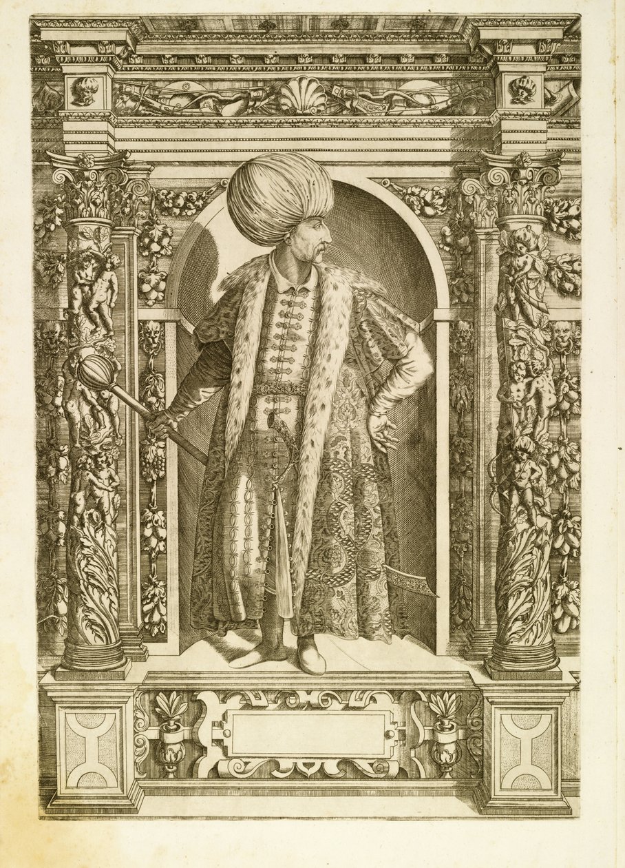 Sultán Suleiman I el Magnífico, 1601 de Dominicus or Custodis Custos