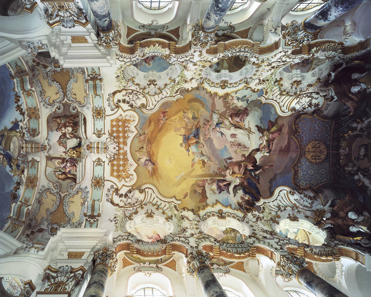 La Segunda Venida de Cristo (fresco) de Dominikus Zimmermann