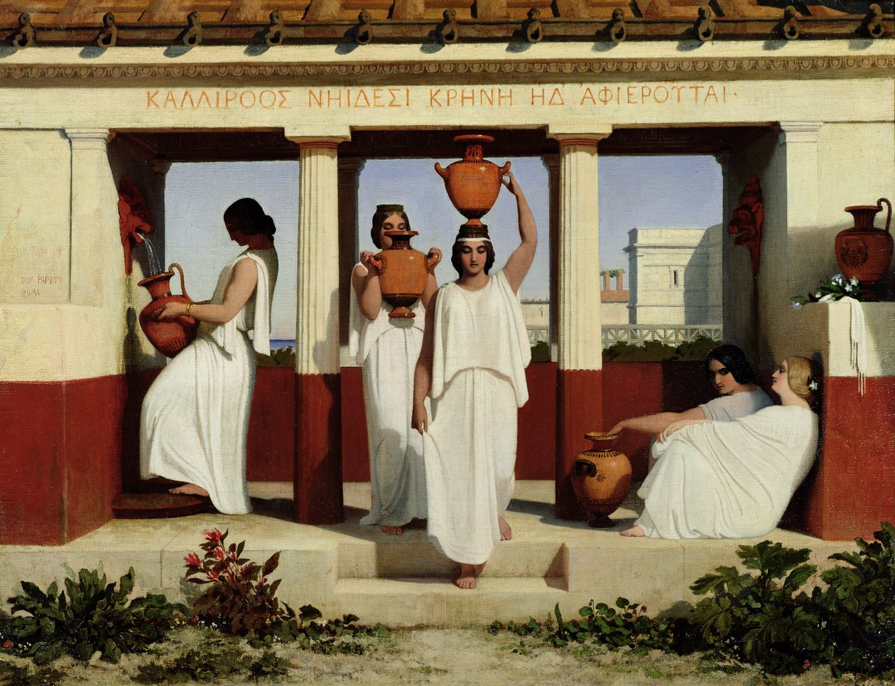 Mujeres griegas en la fuente, 1841 de Dominique Louis Papety