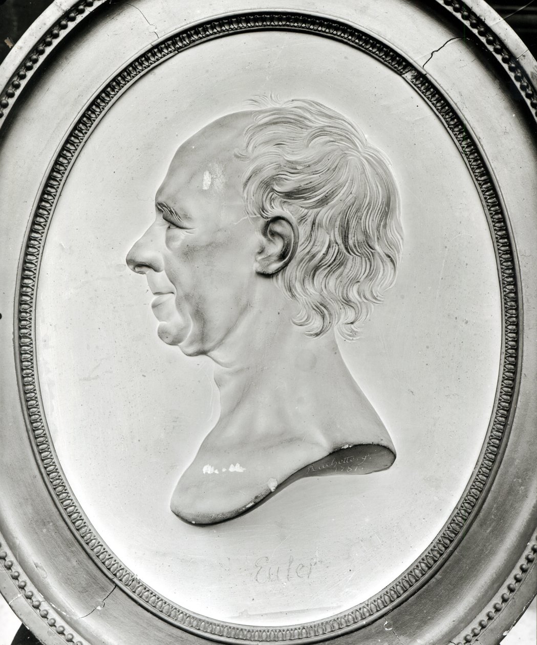 Retrato en medallón de Leonhard Euler, 1781 de Dominique Rachette