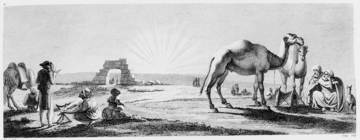El artista trabajando en el Alto Egipto, de 
