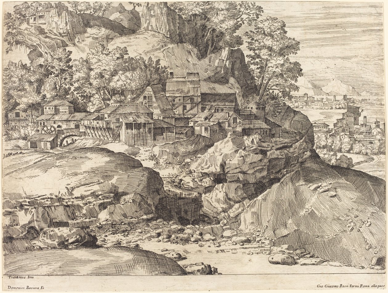 Paisaje con molino de Dominique Barriere