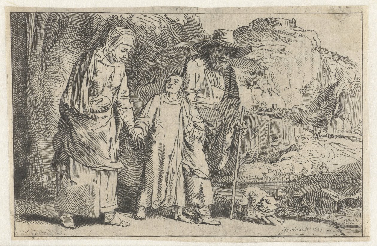 Cristo volviendo del templo con sus padres de Dominique Vivant Denon (baron)