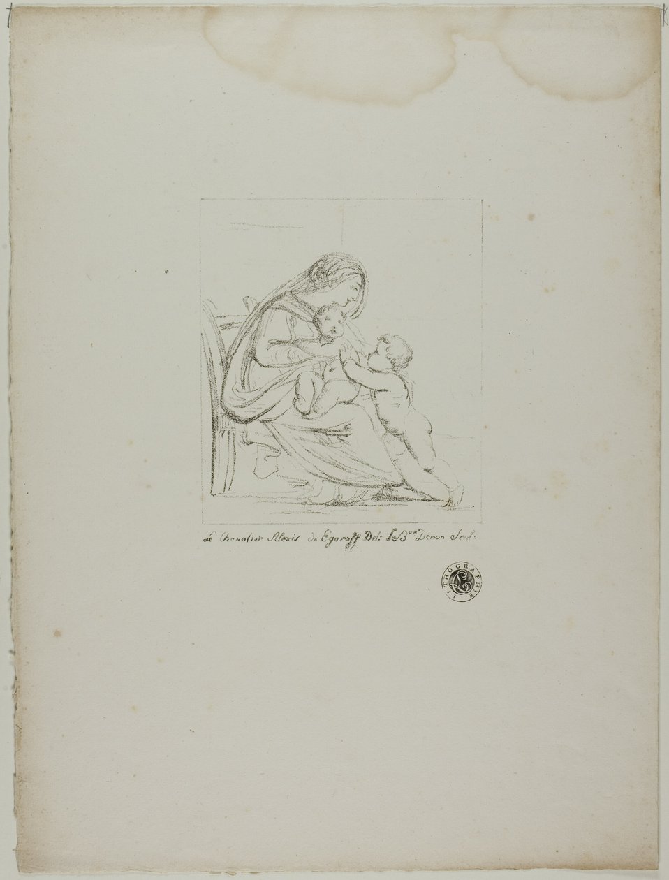 Virgen sedente de Dominique Vivant Denon