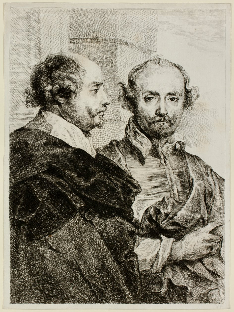 Dos retratos de un hombre en medio cuerpo de Dominique Vivant Denon