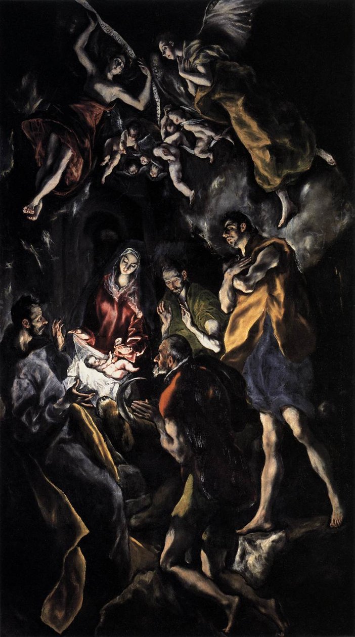 La adoración de los pastores de El Greco