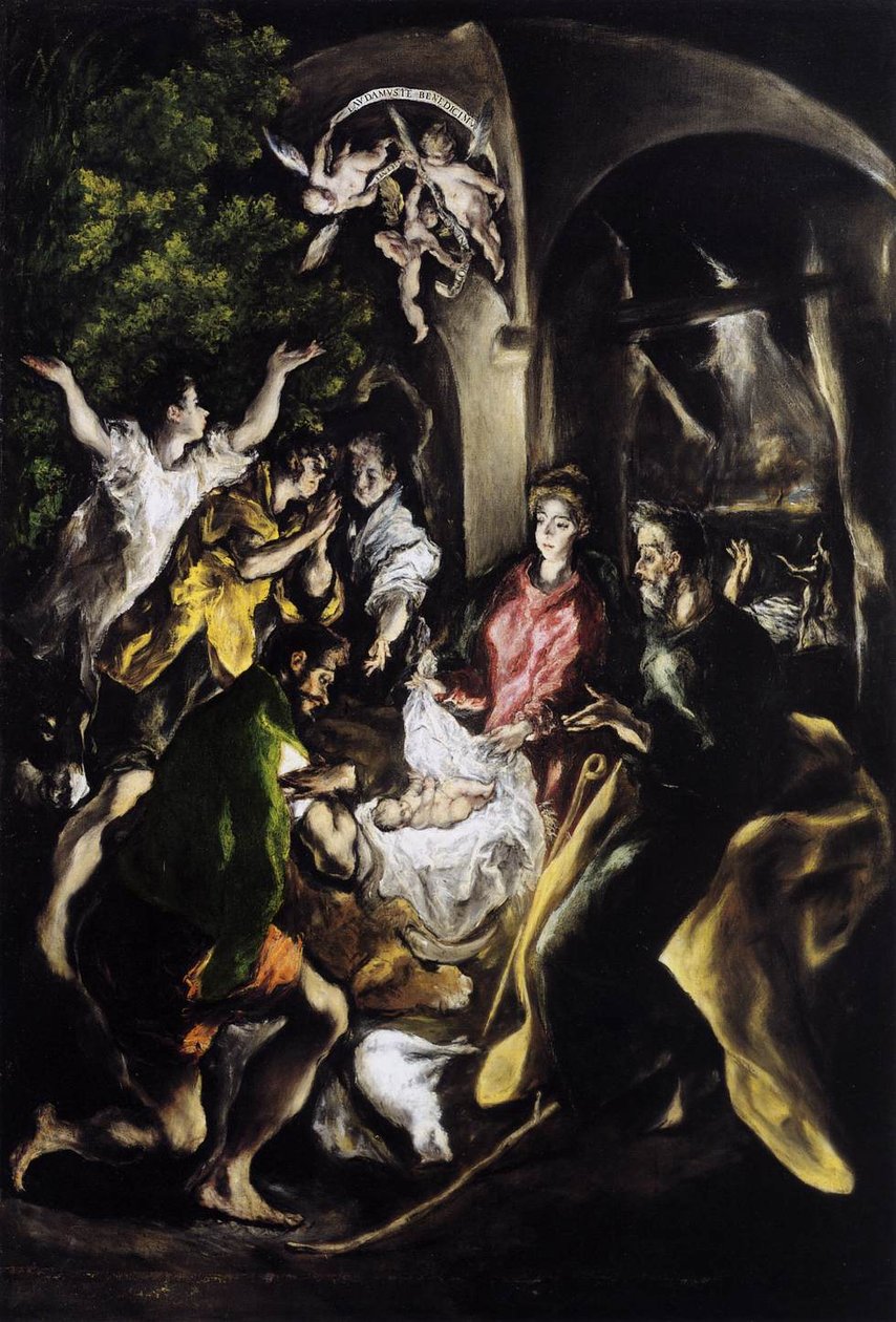 La adoración de los pastores de El Greco