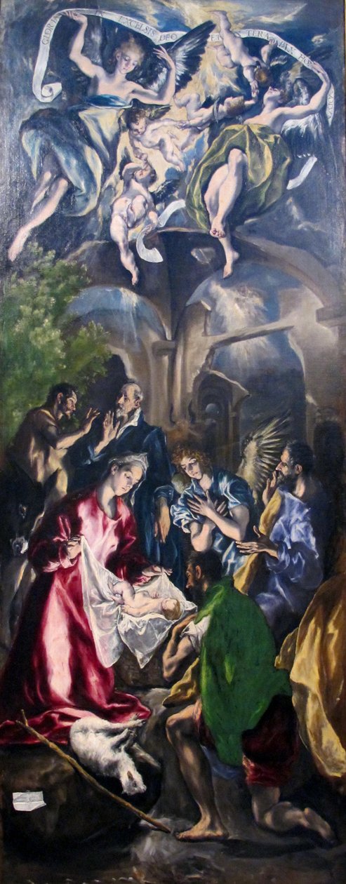 La adoración de los pastores de El Greco