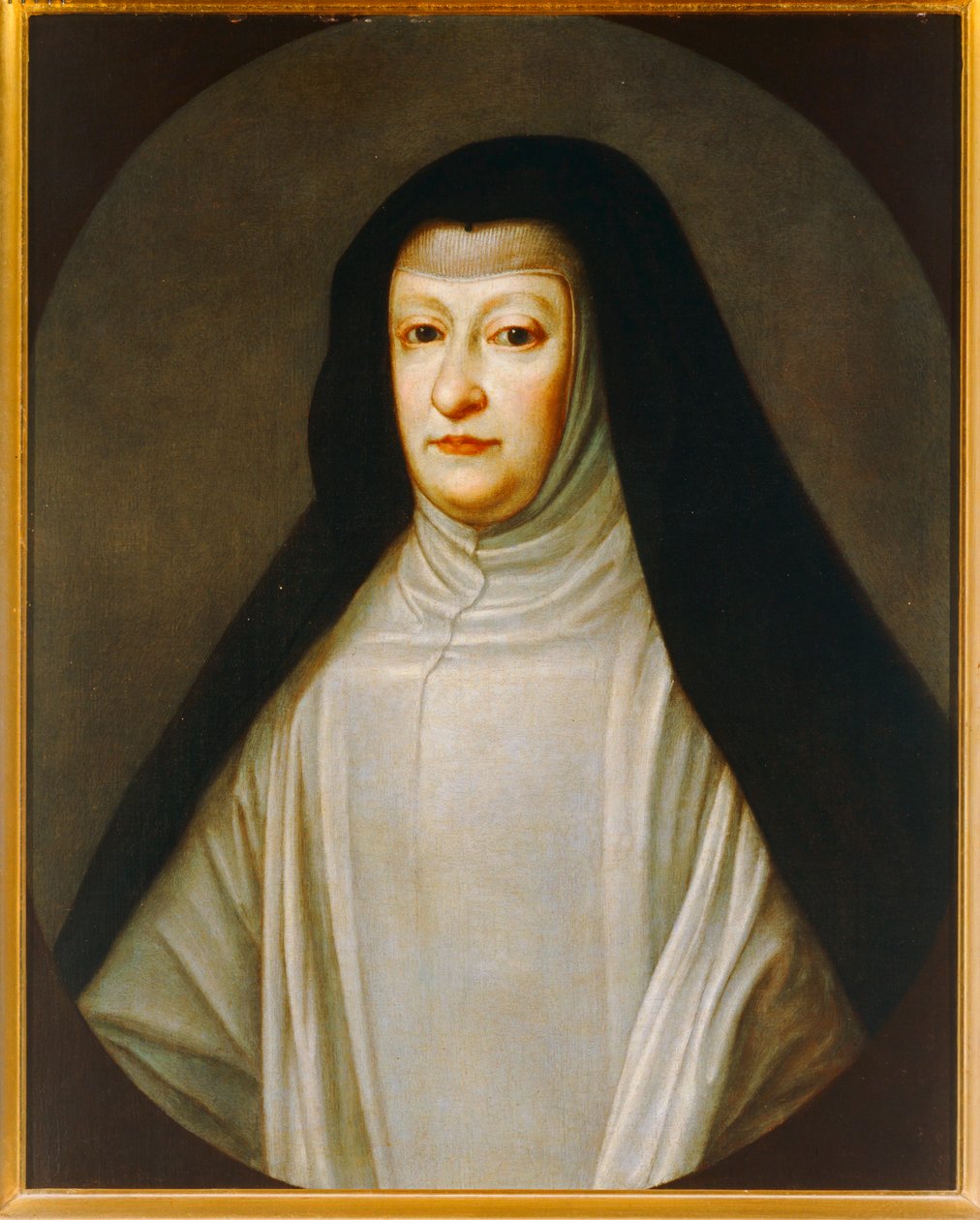 Mariana de Austria, hija de Fernando III, esposa de Felipe IV, su tío ... de Don Juan Carreno de Miranda