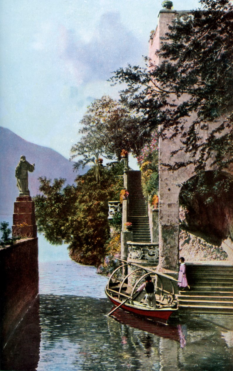 Villa del Balbianello, Lenno, Lago de Como, Italia, c1930s de Donald McLeish
