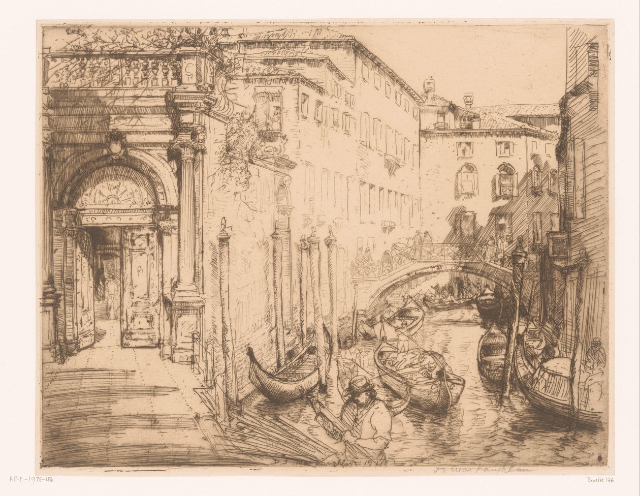 Ver en Venecia 1911 (El Palacio Blanco) el palacio blanco de Donald Shaw MacLaughlan (signed by artist)