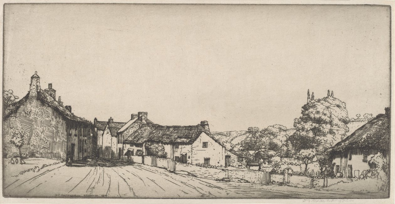 Un Pueblo de Devonshire de Donald Shaw MacLaughlan