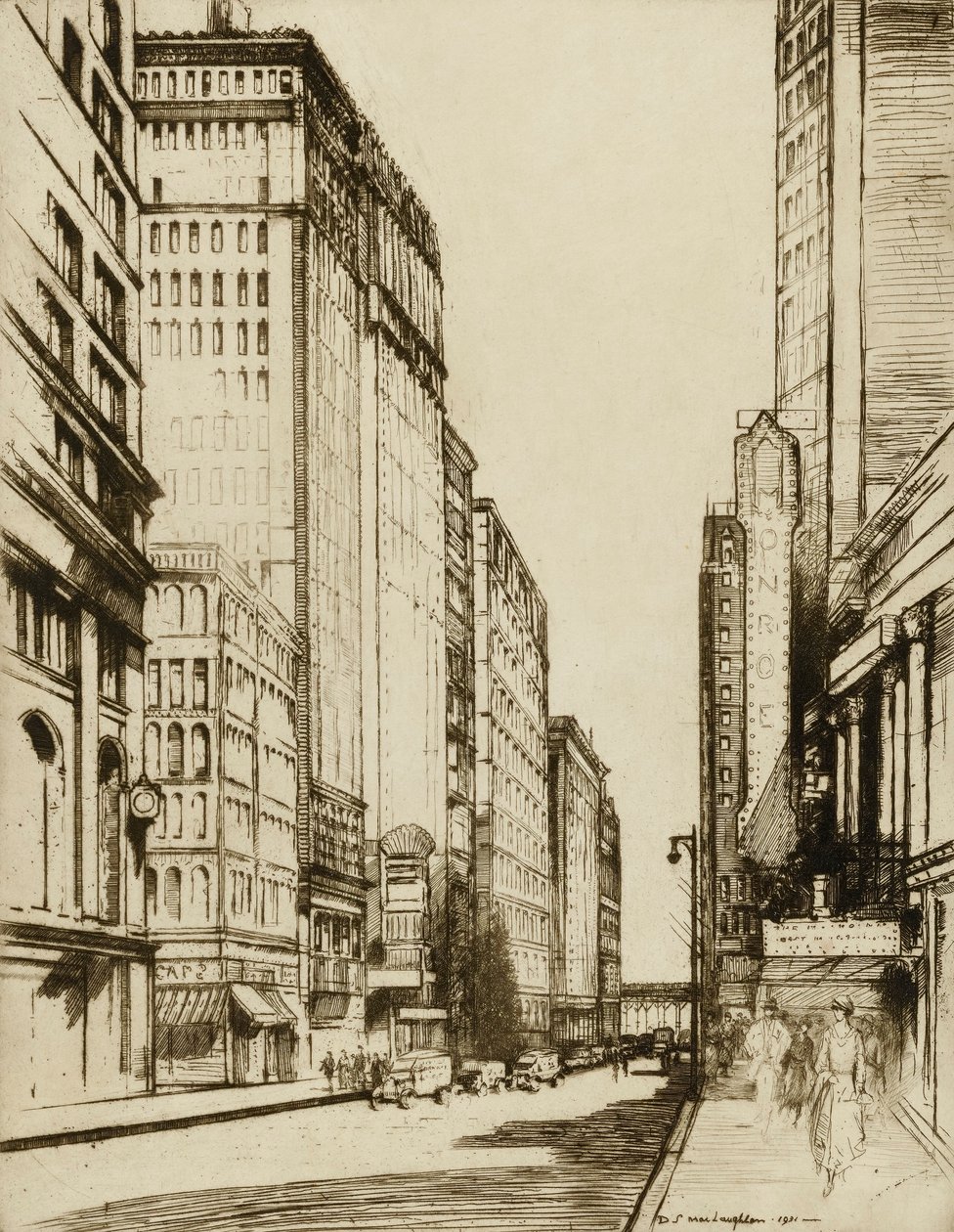 Chicago, calle Monroe de Donald Shaw MacLaughlan