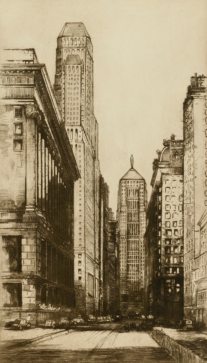 Chicago, el corazón de Chicago (noche) de Donald Shaw MacLaughlan