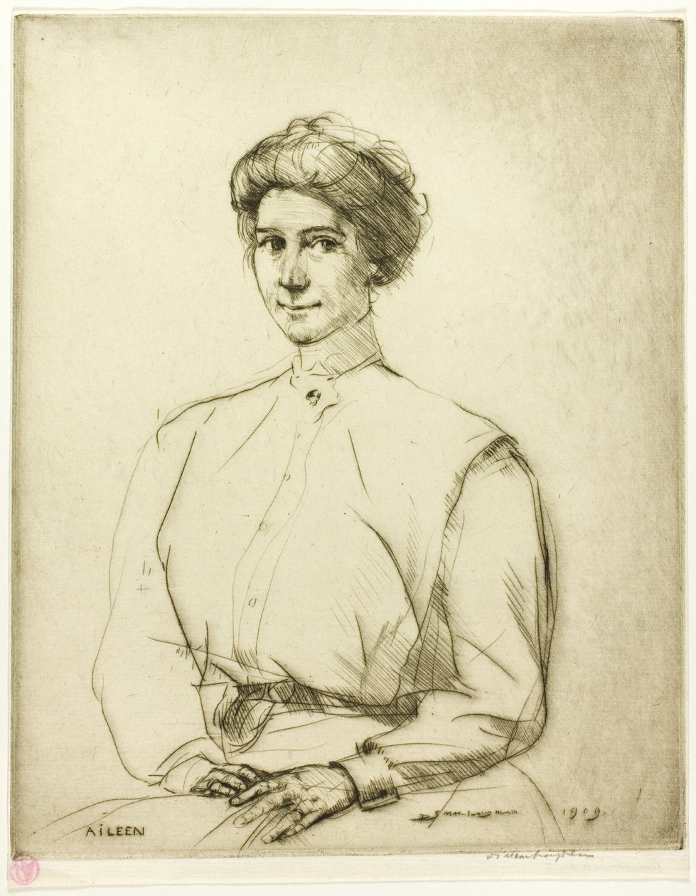 Aguafuerte número uno: Retrato de Donald Shaw MacLaughlan