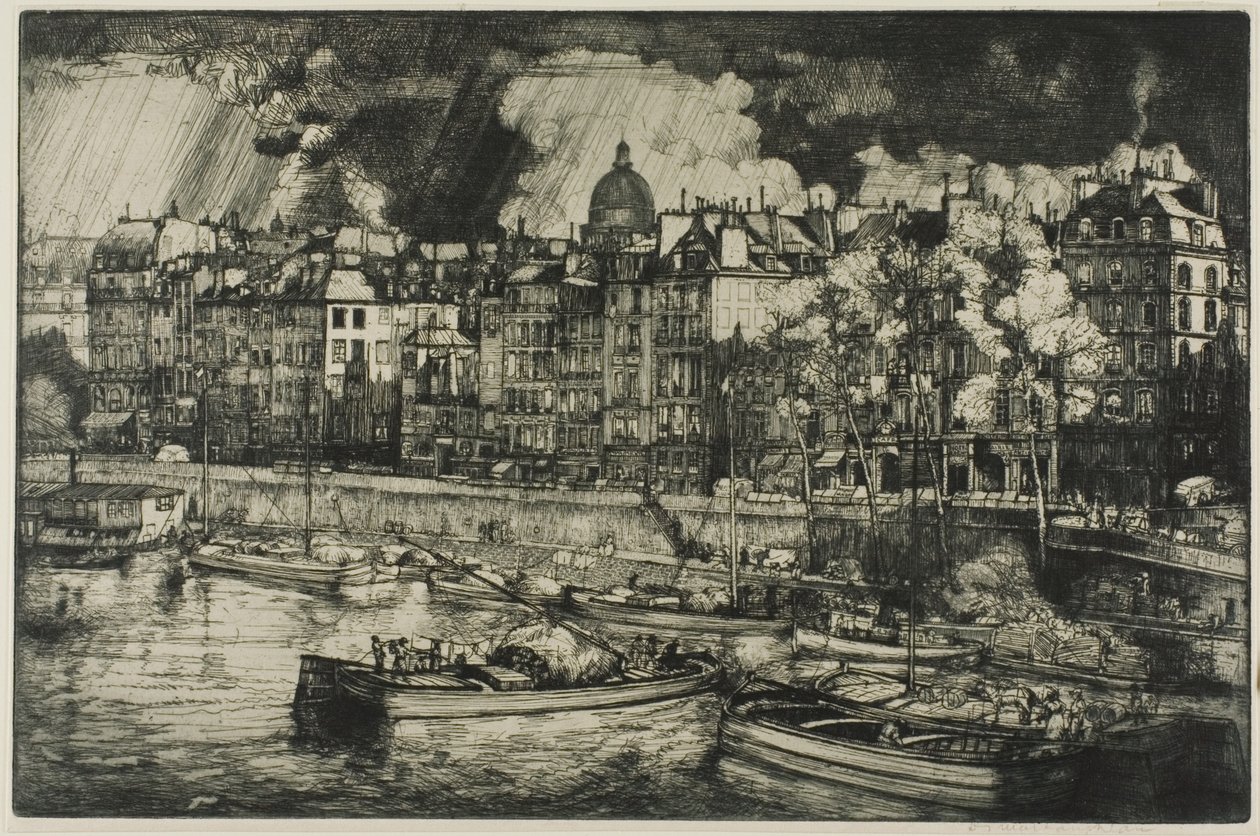 Quai des Grands Augustins, París de Donald Shaw MacLaughlan