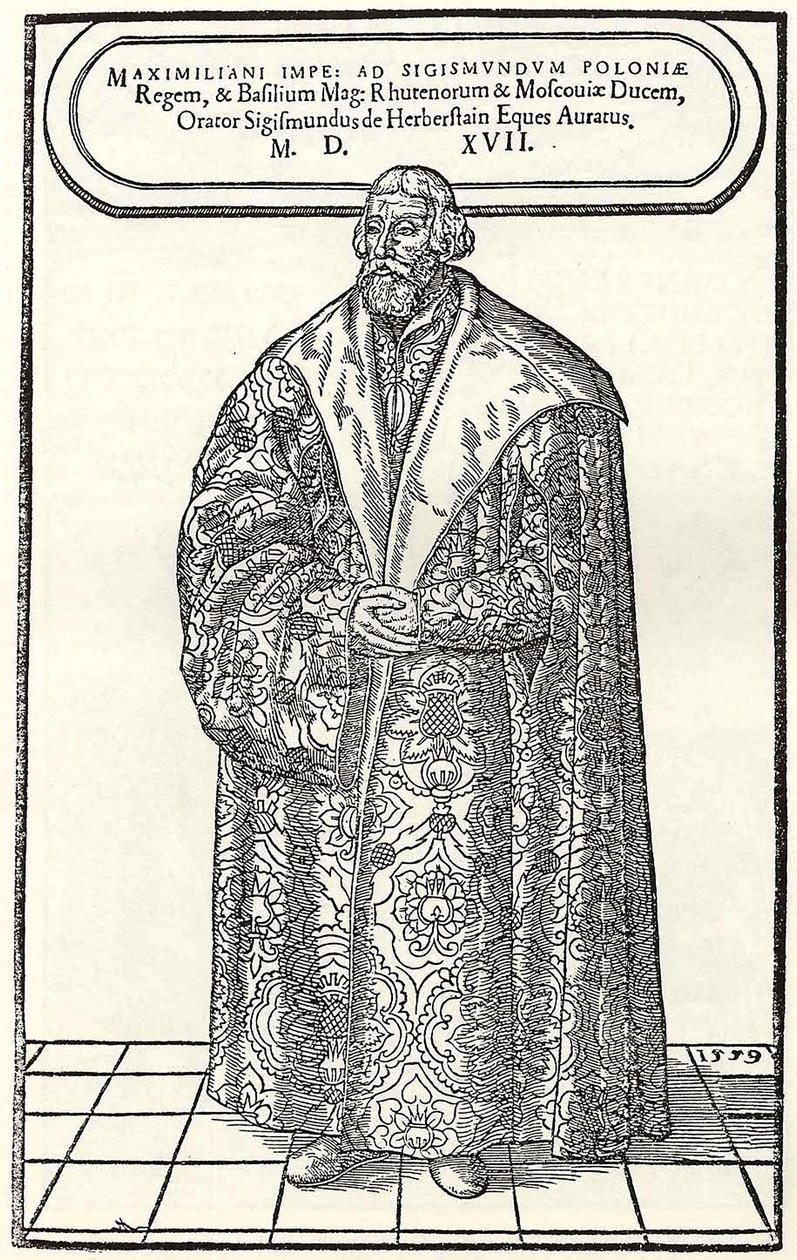Retrato del Barón Sigmund von Herberstein, Embajador en Polonia y Rusia, 1559 de Donat Hübschmann