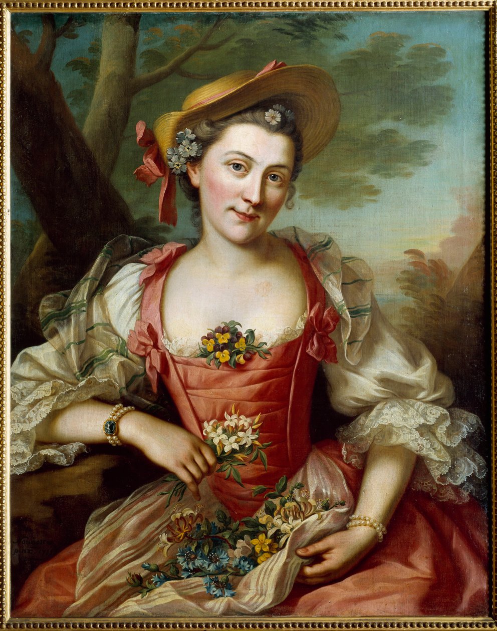Retrato de mujer de Donat Nonotte