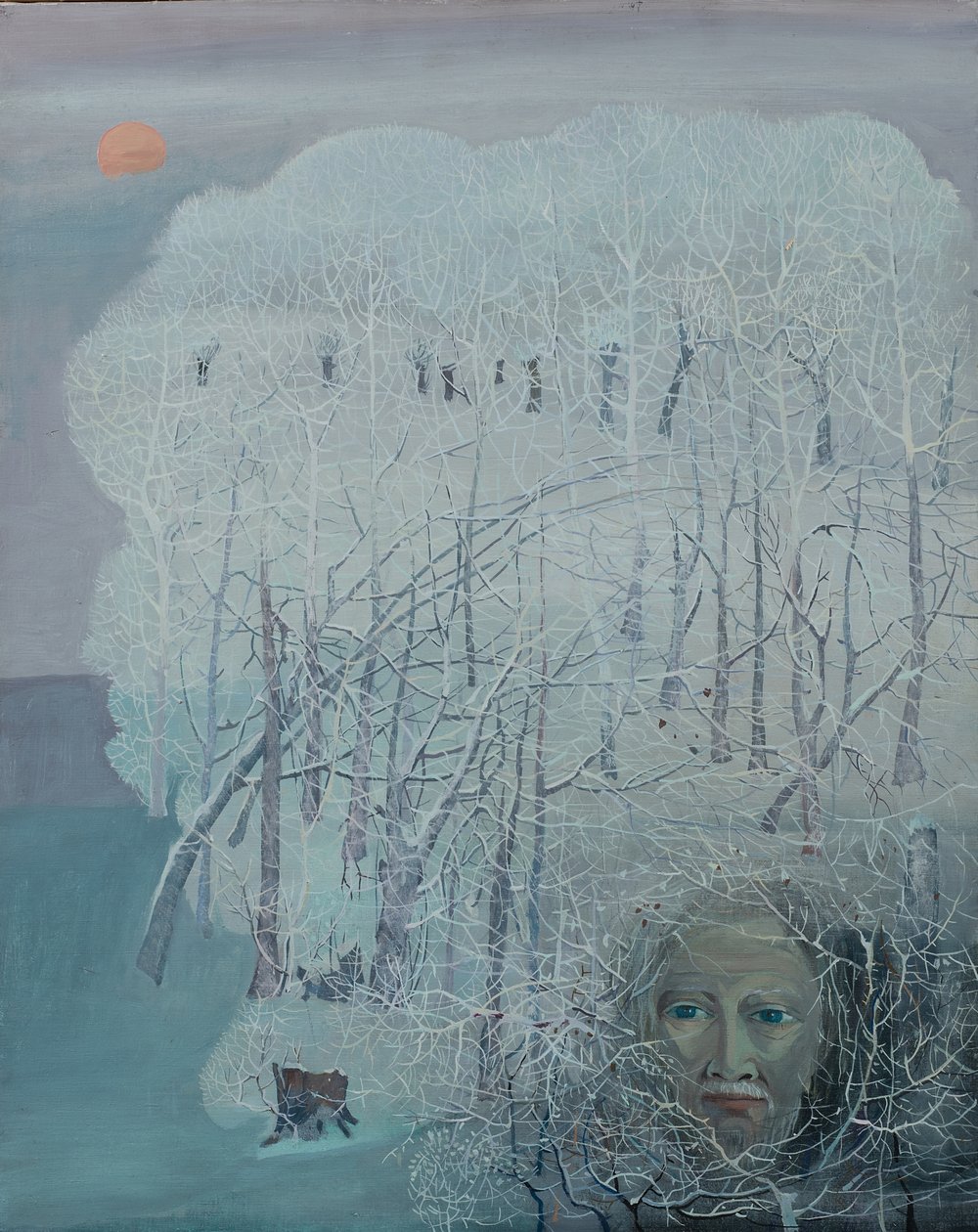 Sr. Galaverna (Rime Ice), Mi padre, c.1968(óleo sobre lienzo) de Donatella Merlo