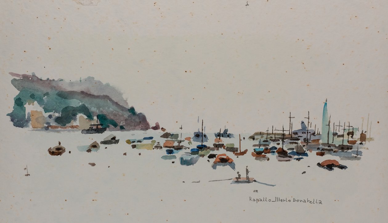 Rapallo, c.1979 (acuarela sobre papel) de Donatella Merlo
