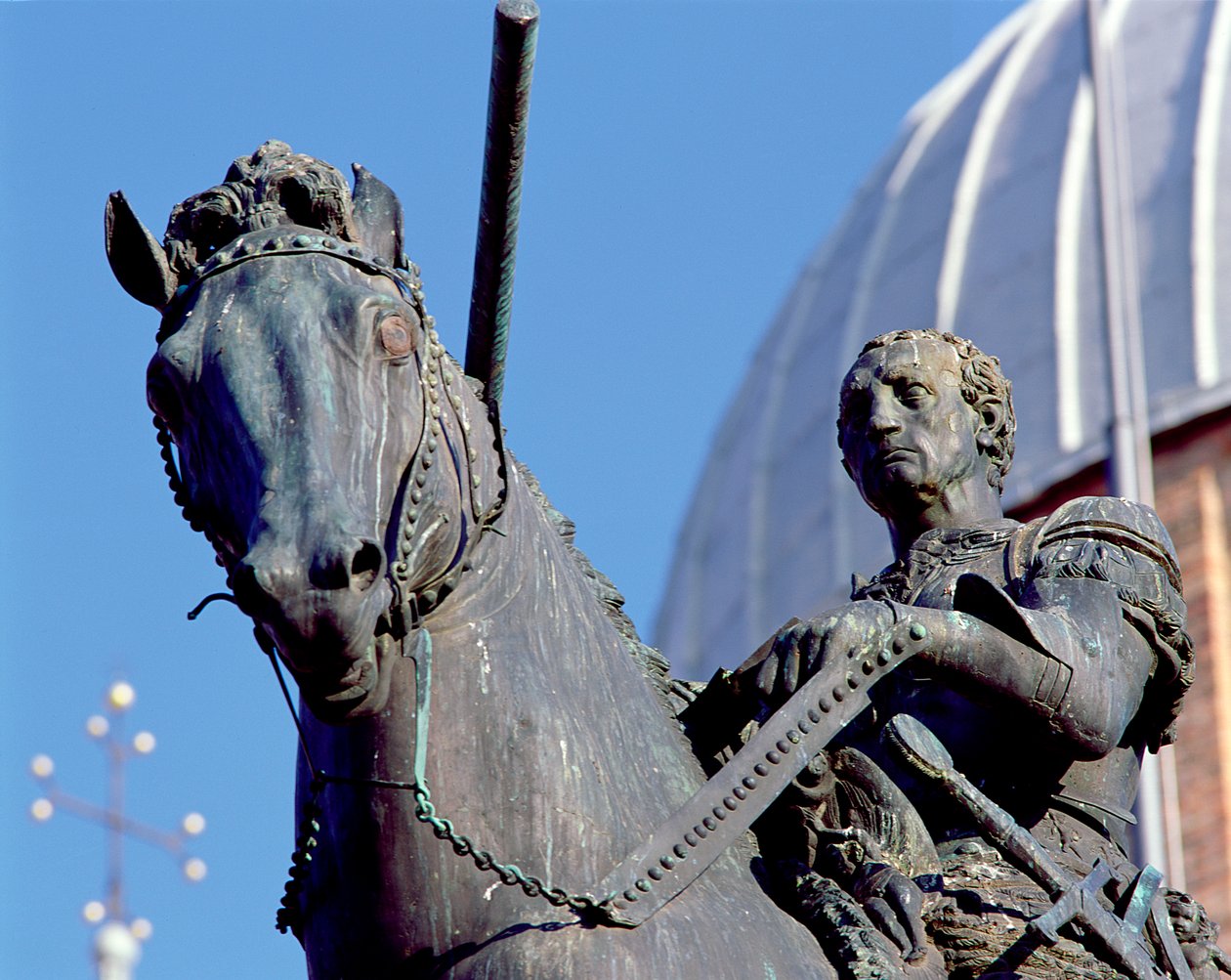 Retrato ecuestre de Gattamelata, 1453 (detalle) de Donatello