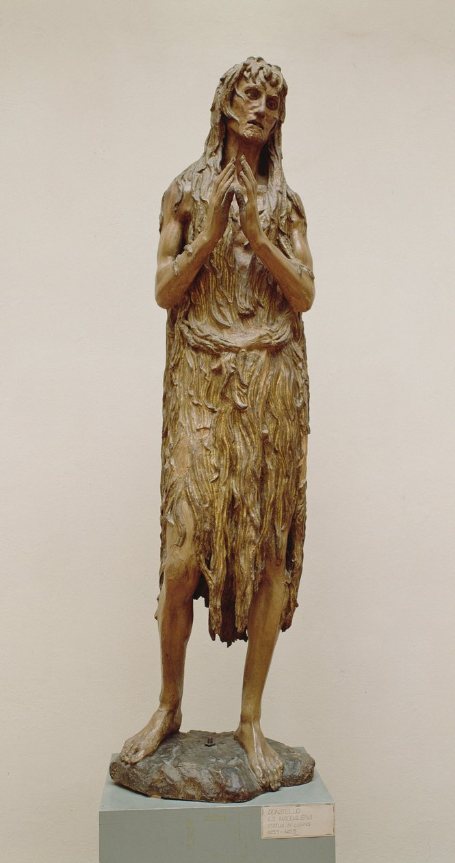 Magdalena penitente, c.1453-55 (madera) de Donatello