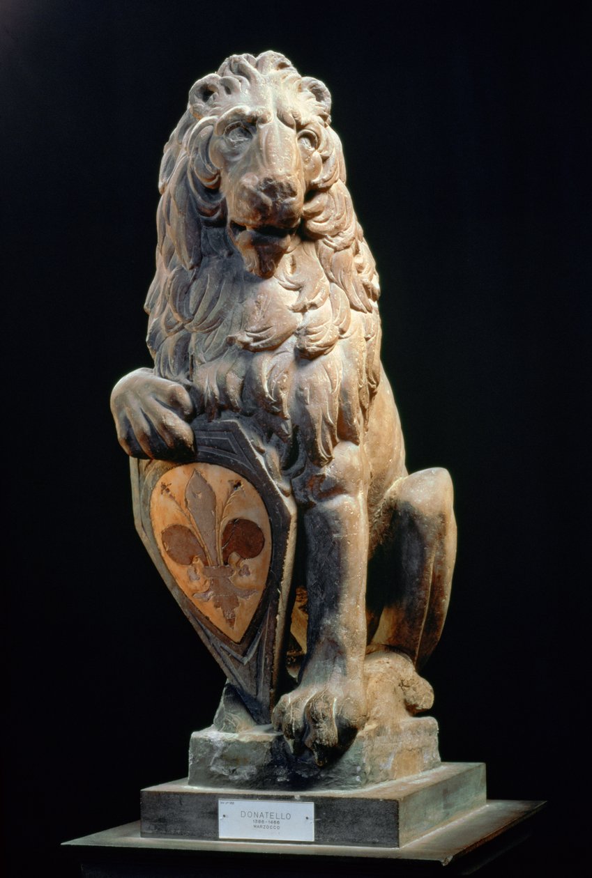 León heráldico, 1420 de Donatello