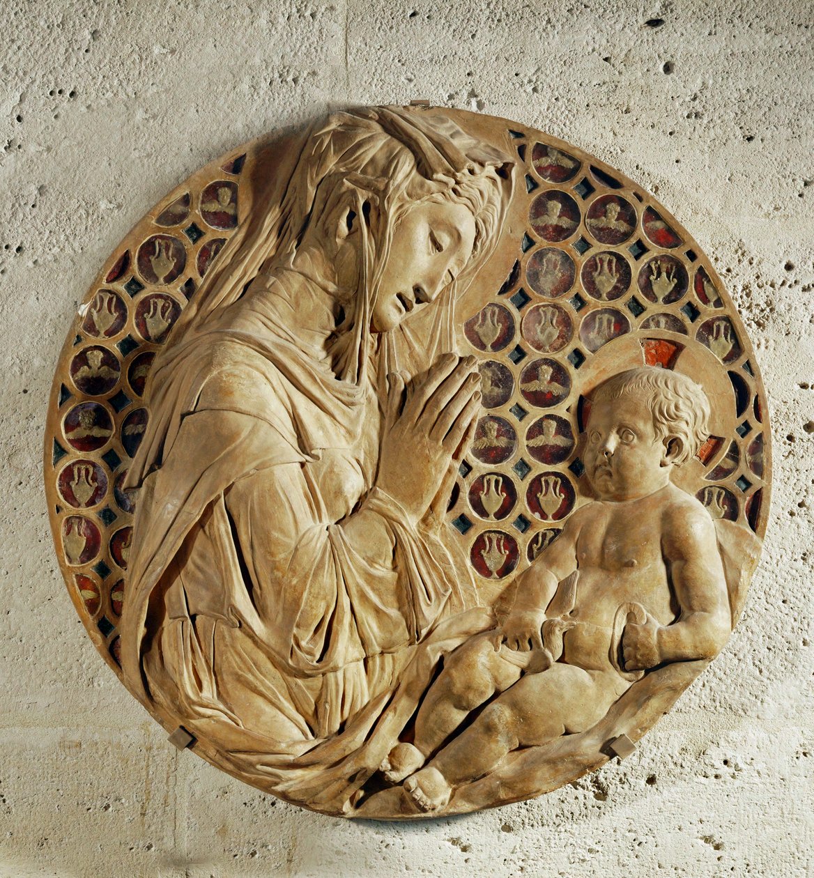 La Virgen adorando al niño, " Madonna Todi " ... de Donatello