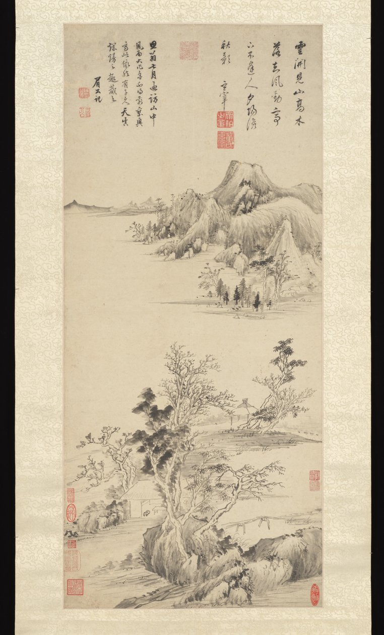 Montañas otoñales de Dong Qichang