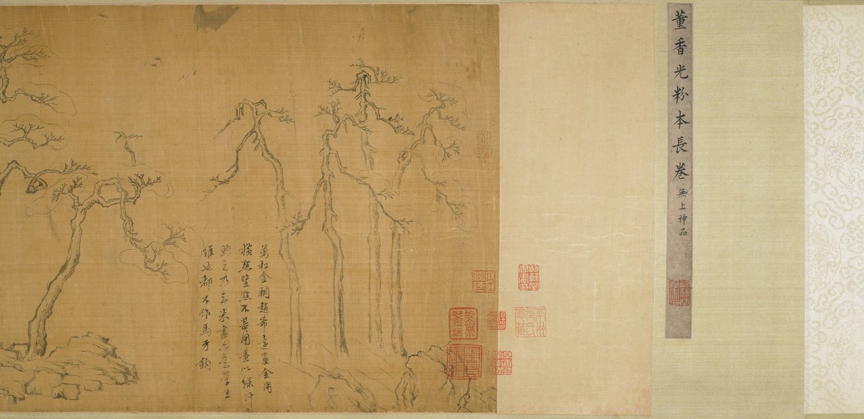 Estudios sobre árboles y rocas tradicionales de Dong Qichang