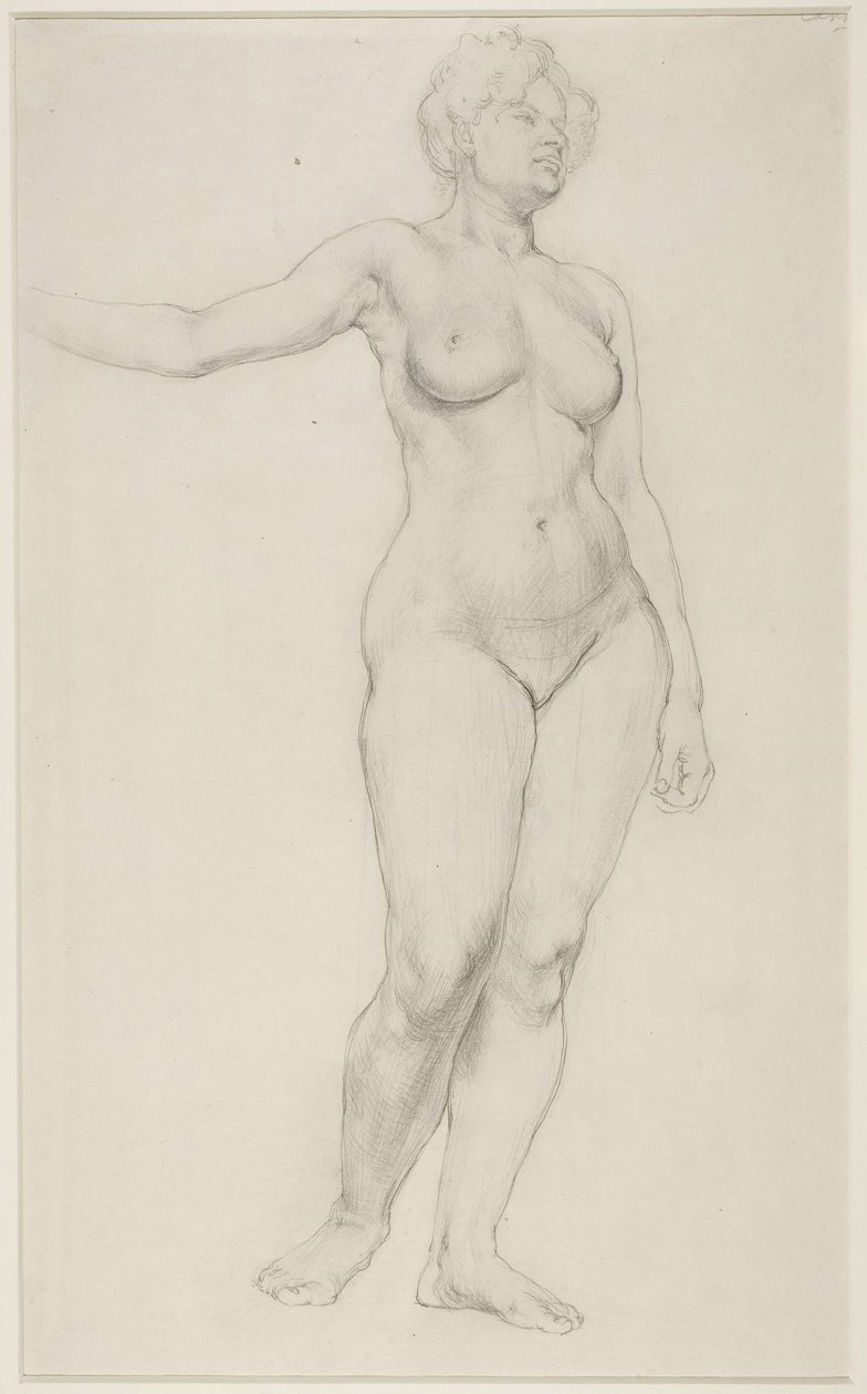 Desnudo Femenino de Pie, 1914 de Dora Carrington