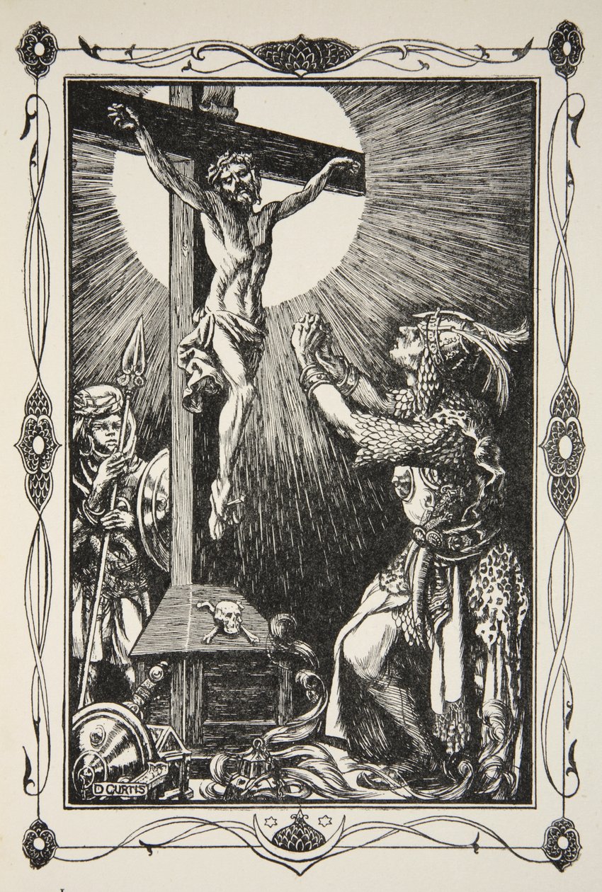 La conversión de Sir Palamides, ilustración de 