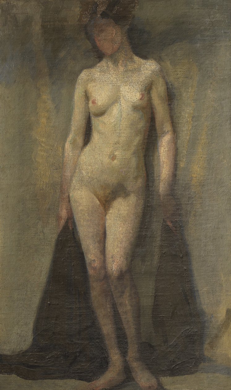 Desnudo femenino de pie (recto) de Dora (attr. to) Carrington
