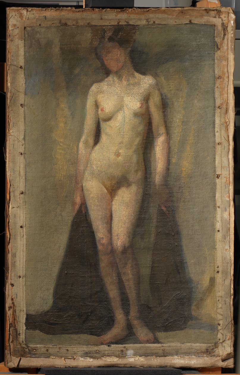 Desnudo Femenino de Pie, c. 1910 de Dora Carrington