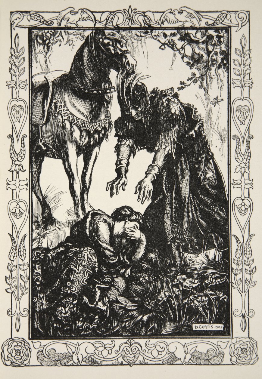 Palamides apareció ante ella, ilustración de 