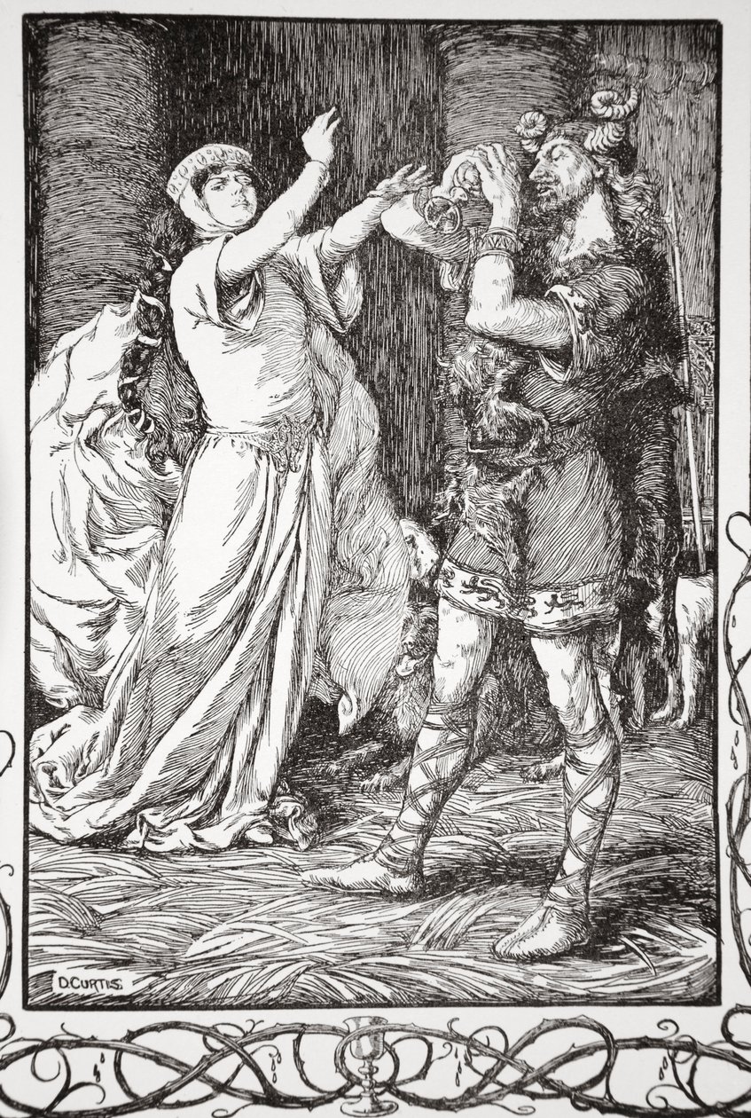 La reina le gritó que se detuviera, 1905 de Dora Curtis