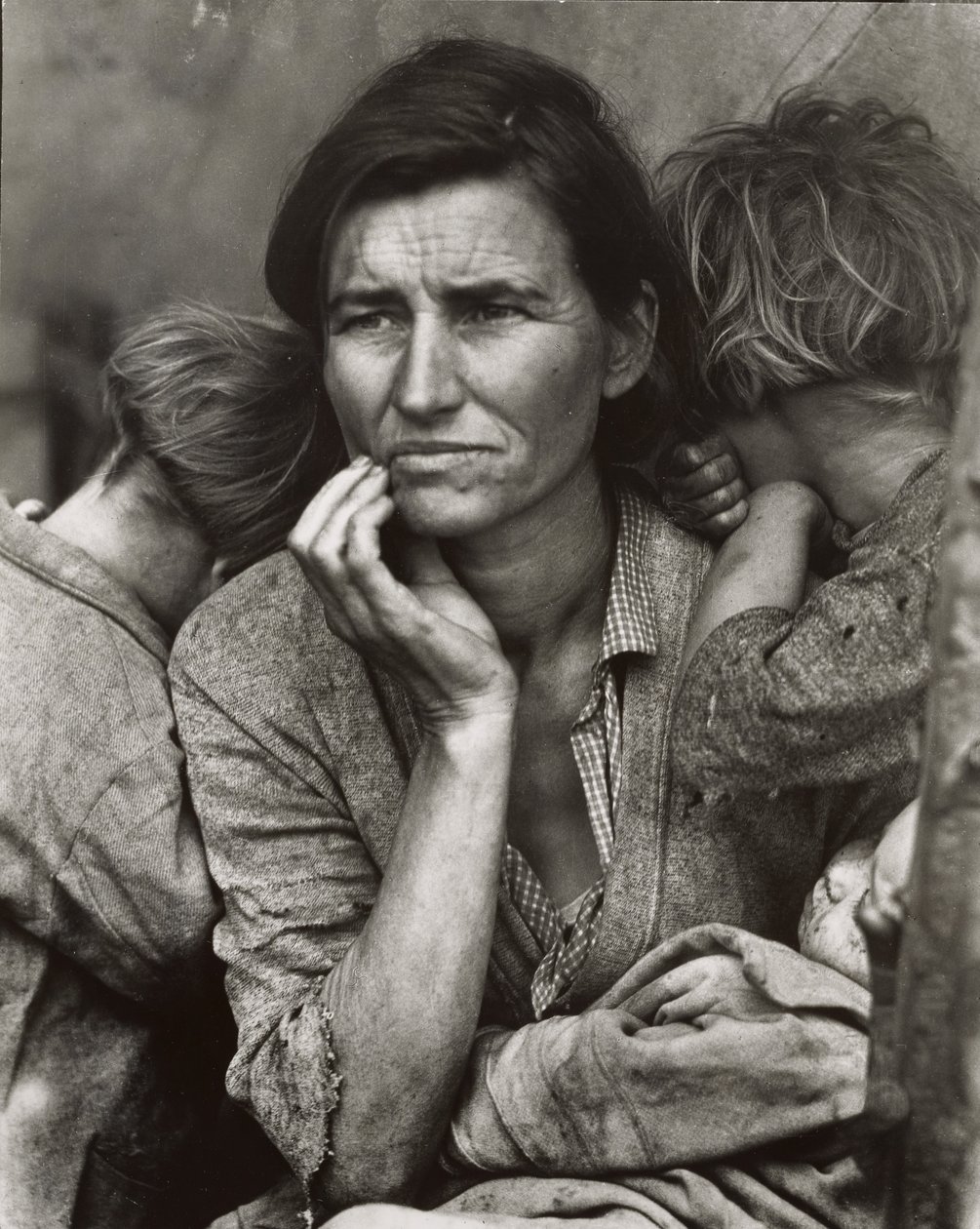 [Copia impresa de Madre migrante, Nipomo, California] de Dorothea Lange