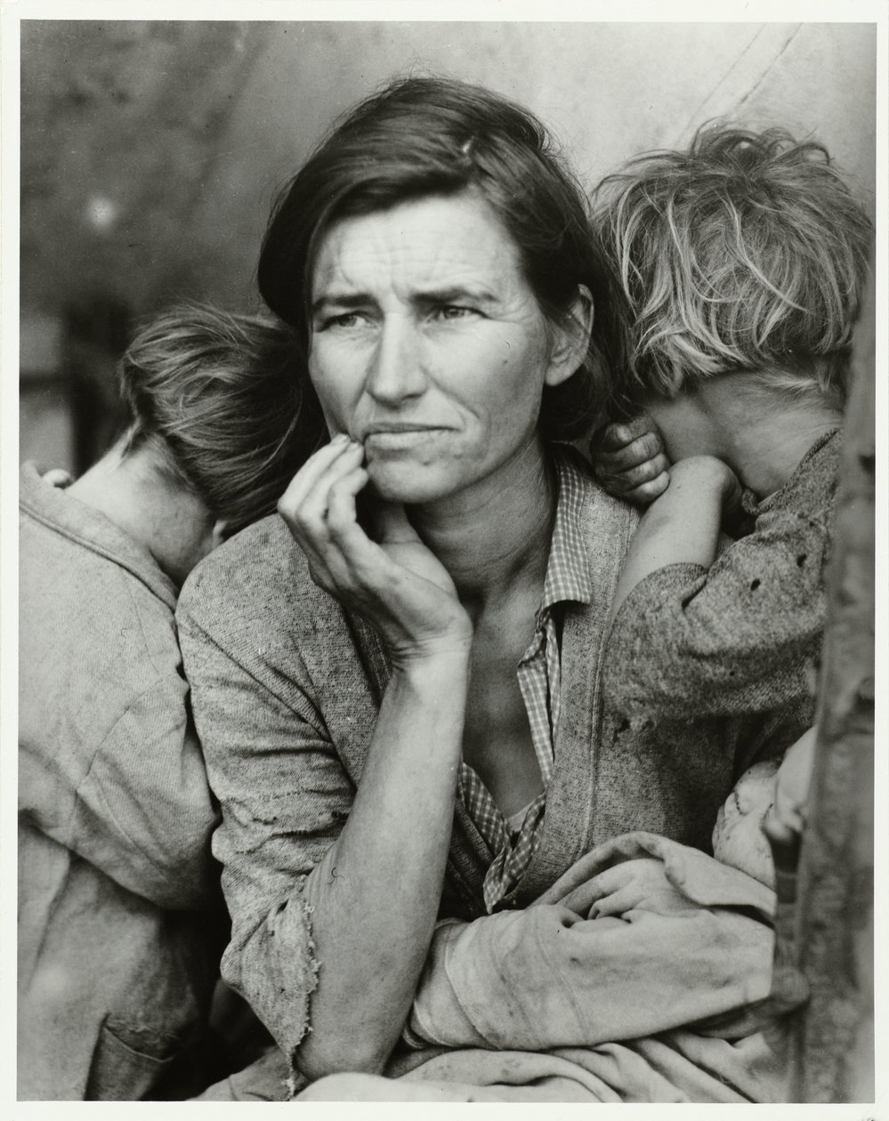Portret de Florence Owens Thompson Madre migrante, 1936 (título original) de Dorothea Lange