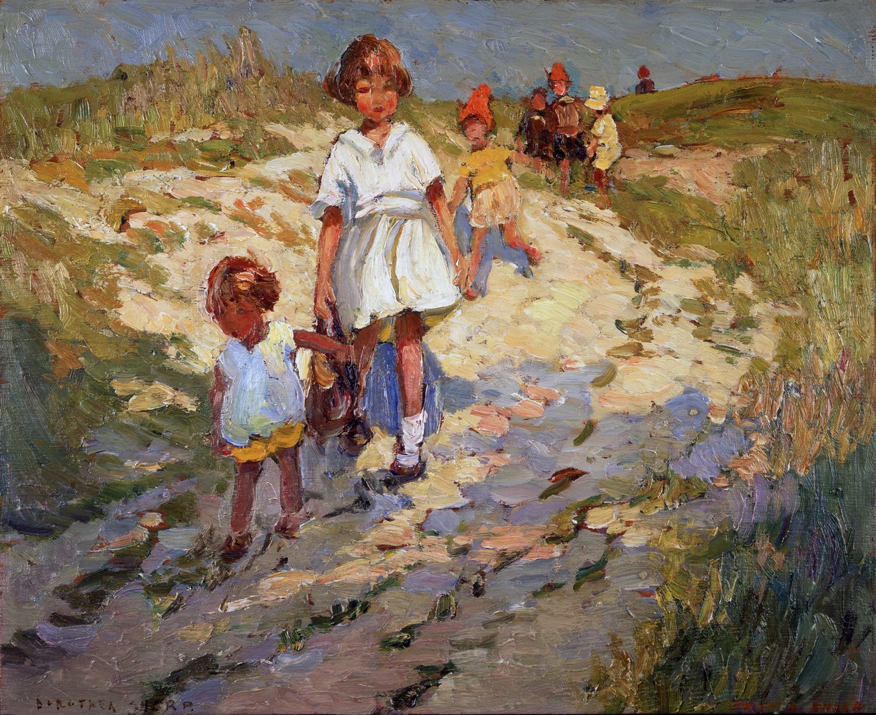En las dunas (óleo sobre tabla) de Dorothea Sharp