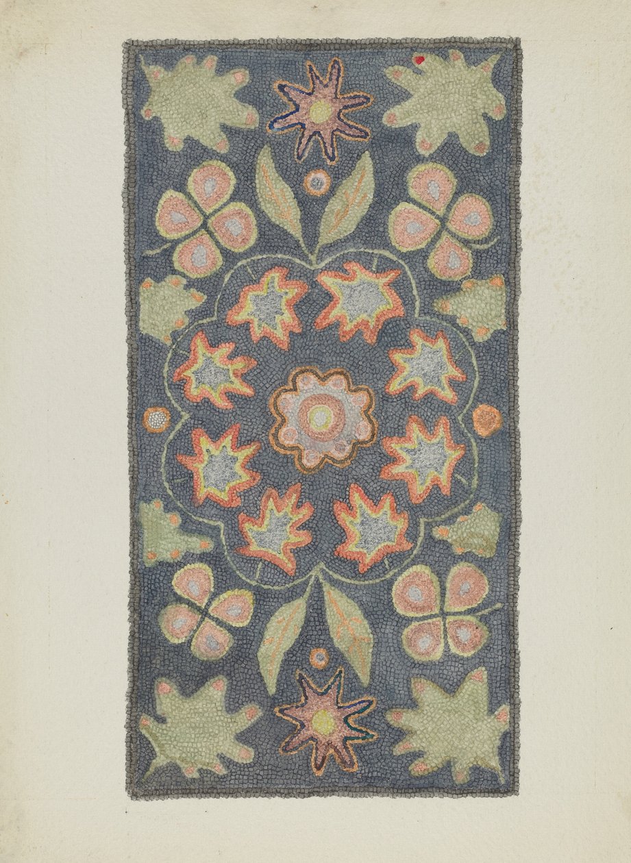 Alfombra enganchada de Dorothy Lacey