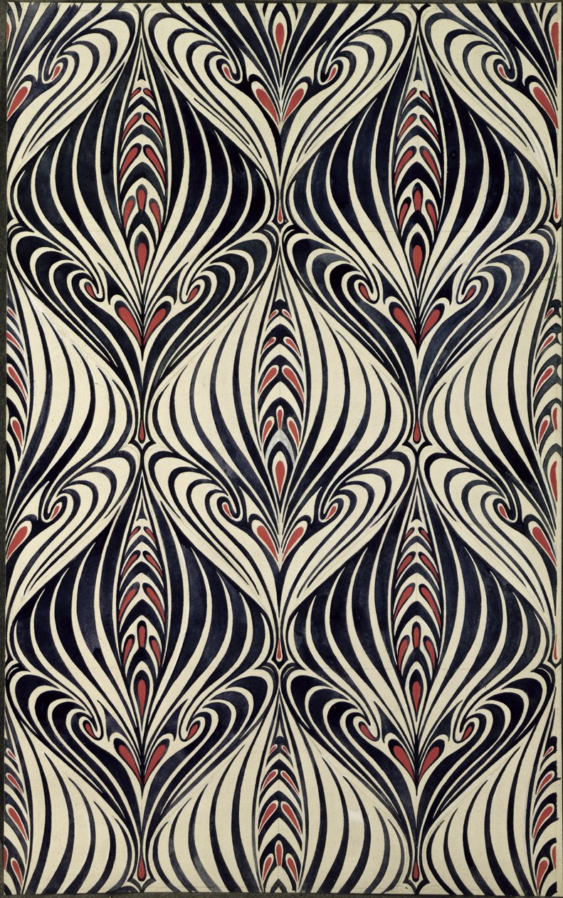 Diseño para un textil impreso, 1928 de Douglas B. Cockerell