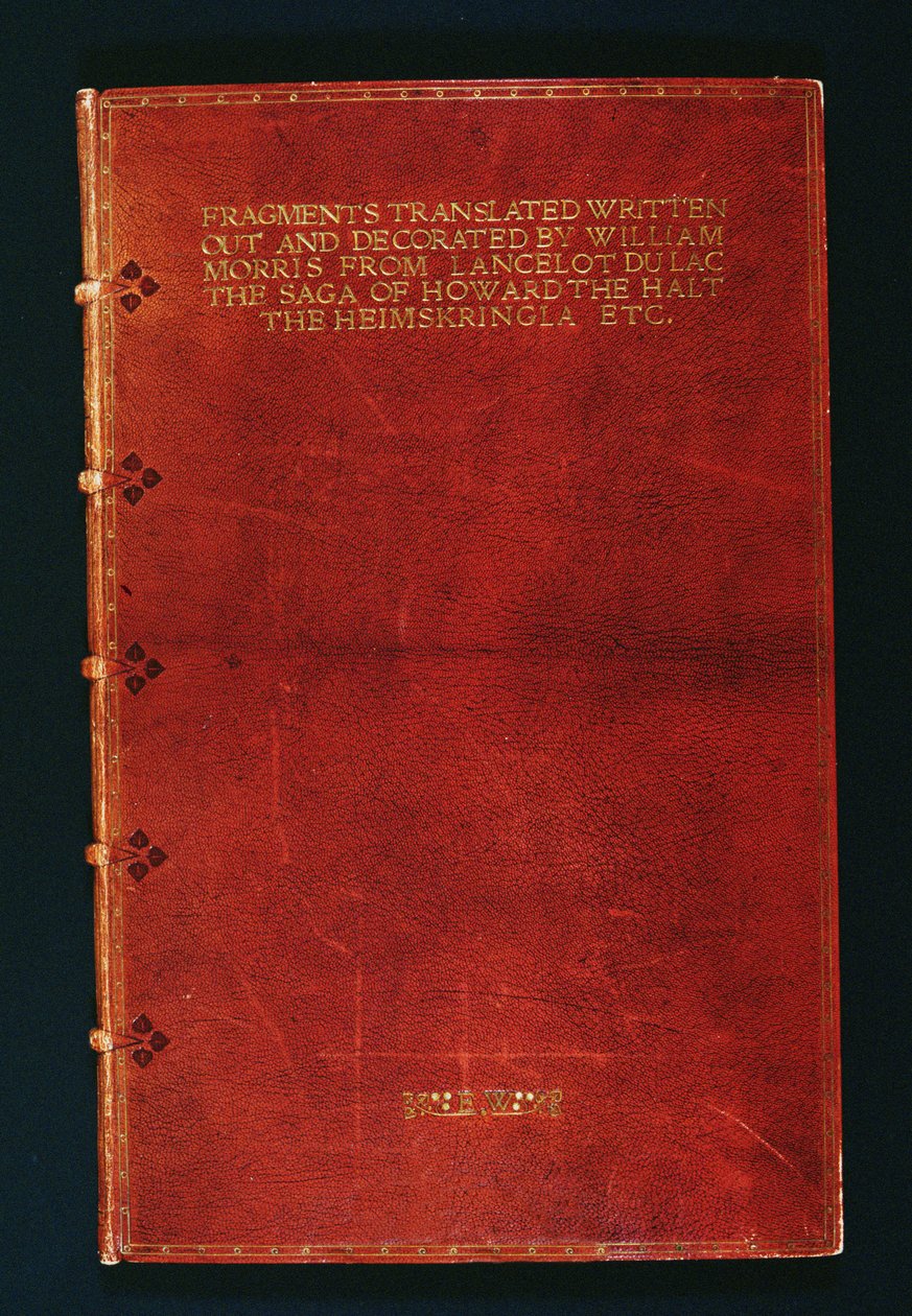 Volumen de fragmentos manuscritos encuadernados para Emery Walker (1851-1933) 1902 de Douglas B. Cockerell